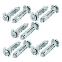 アンカーボルト ボルト 10本6mm -13mm 中空壁用M5x37mm スクリュー 込みボルト スリーブ