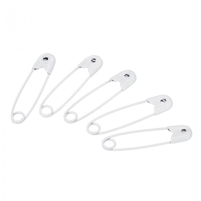 安全ピン 25 mm 金属 スモール 裁縫ピン ブランケット スカート 工芸品 ブローチ作り用 ホワイト 200個