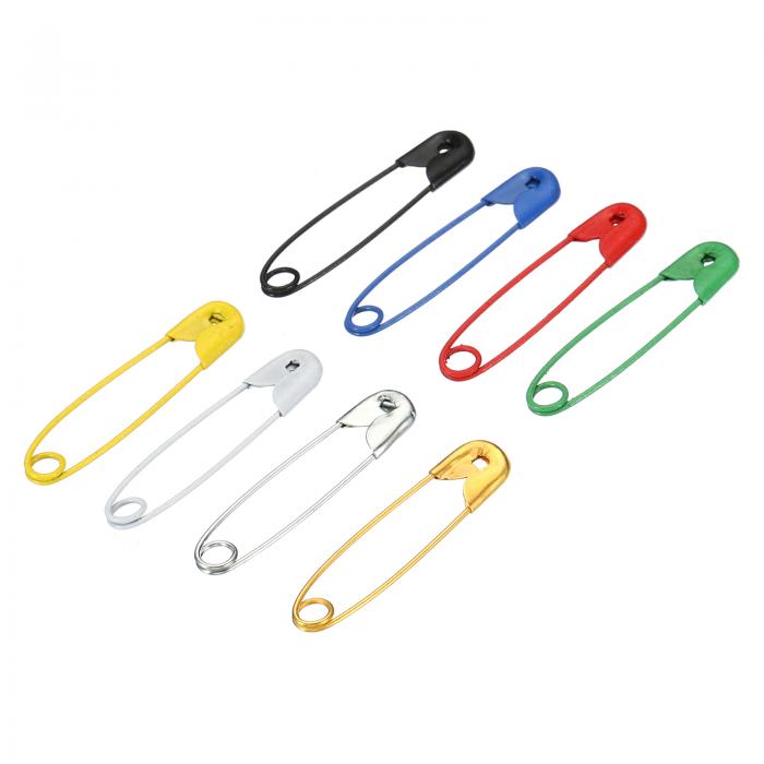 安全ピン 25 mm 金属 スモール 裁縫ピン ブランケット スカート 工芸品 ブローチ作り用 マルチカラー 1..