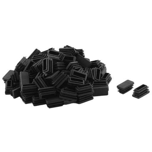 パイプキャップ プラスチック 長方形 椅子 家具 足 30mm x 15mm 100個入り パイプキャップ プラスチック 長方形 椅子 家具 足 30mm x 15mm 100個入り