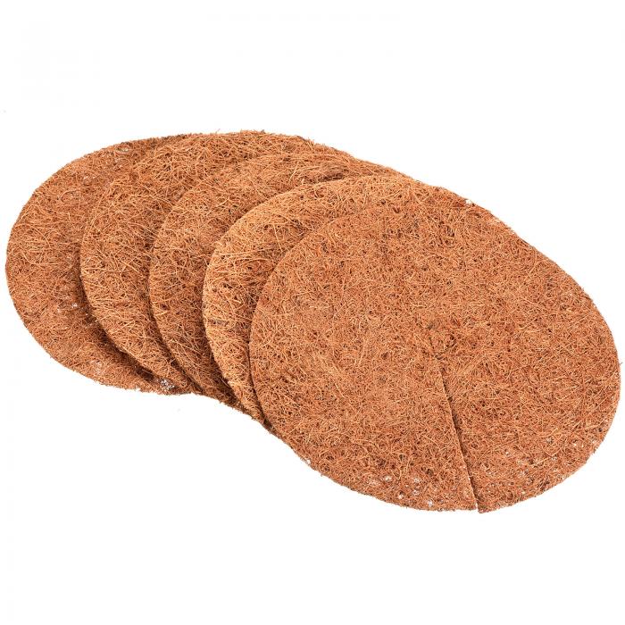 PATIKIL ココナッツ繊維マルチリングマット 200 mm 5個 Y コココイアツリープロテクター 根土カバー 屋内屋外鉢植え用