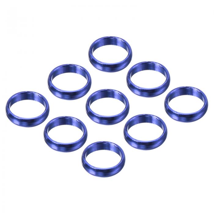 PATIKIL ダーツシャフトリング アルミニウム ダーツOリングアクセサリー プラスチックおよびナイロンシャフト用 9個 ブルー