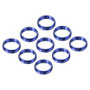 PATIKIL ダーツシャフトリング アルミニウム ダーツOリングアクセサリー プラスチックおよびナイロンシャフト用 9個 ブルー