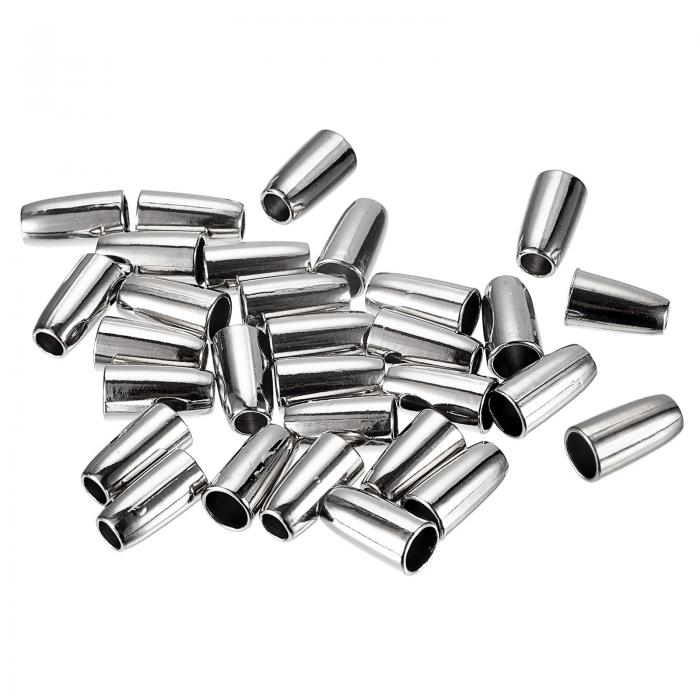 ベルエンドストッパー 合金 コーンコードロープロック ベルの形 ロープバックルストップ シングルホール ストリングロック 荷物ランヤードエンドストッパー用 シル...