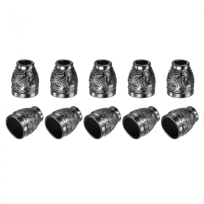 メタルベルストッパー コードエンドロック ロープファスナーエンドストッパー 4.8mm 円錐形 ドローストリングランヤード用 バックパックバック用 DIY ダー...