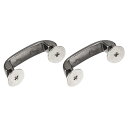 財布ストラップリング 30mm 金属シャックルバックル 取り外し可能なクラスプ ネジ付き バッグチェーンクラフトDIY交換用 ブラック 2個入り