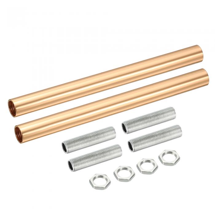 ねじ付き延長ロッドキット ネジ 150mm カップリングナット 丸型スリーブコネクタ ねじパイプ六角ナット..