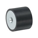 25 x 20mm M6スレッド女性用ラバーマウント 振動アイソレーター アンチバイブレーションパッドフラットサイレントブロックの代わり