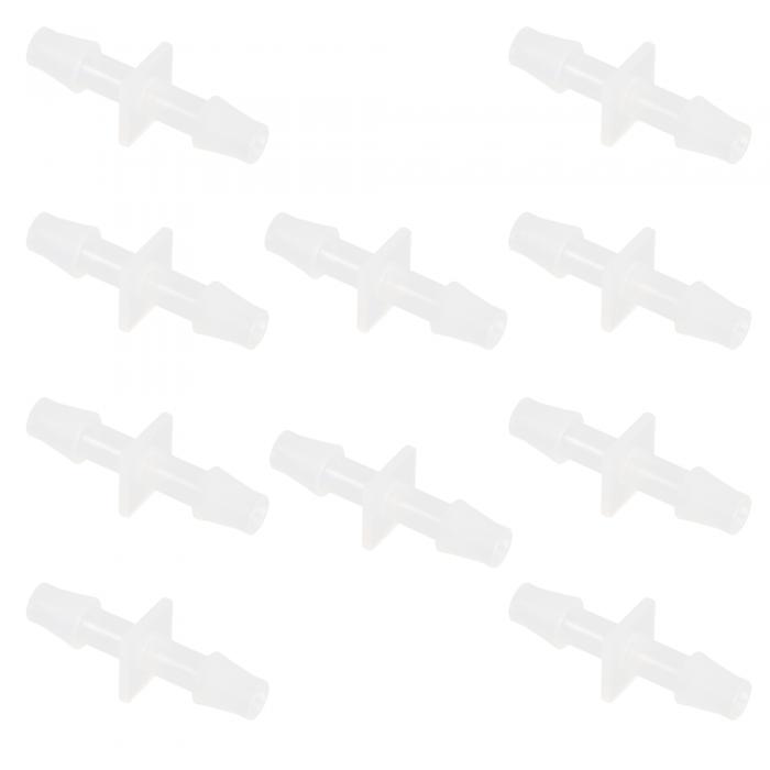 X AUTOHAUX ホースバーブ I型 プラスチック I有刺鉄線継手 車用 ホワイト 10個 1/8 "
