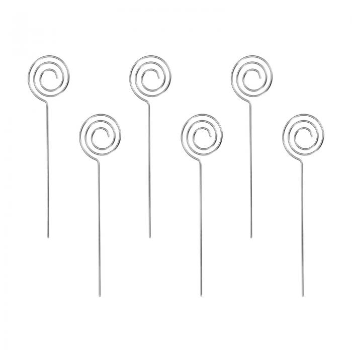 カクテルピック ステンレス鋼 133 mm 金属 カクテルつまようじ 再利用可能なマティーニピック 円形 カクテル串 ドリンク 前菜 フルーツ用 シルバー 6個