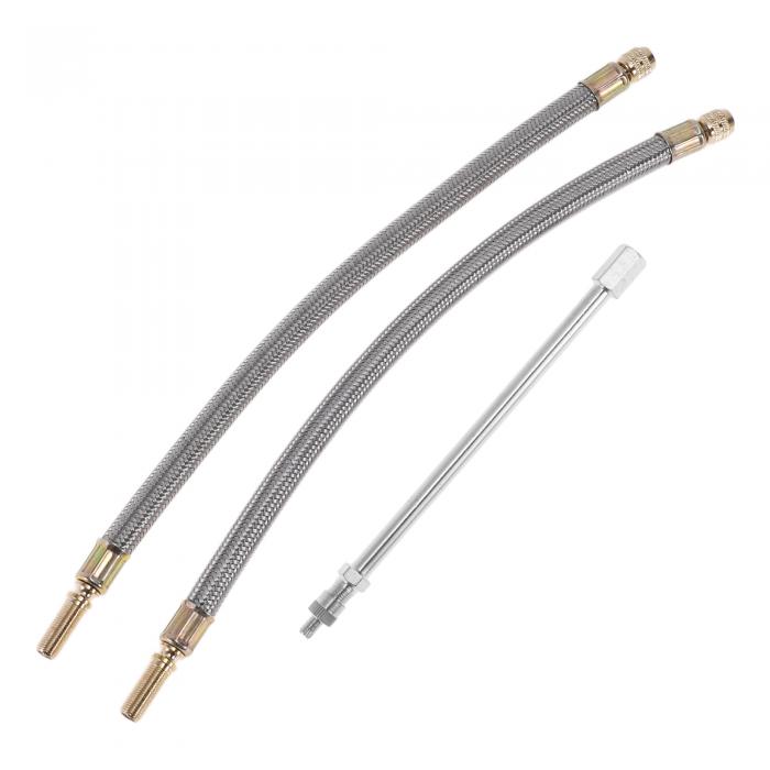 HEROFFIX 1セット180度の銅製タイヤバルブ延長子 柔軟なステンレス製300mmタイヤバルブ延長子 車両用 ..