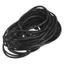丸いレザーコード 長さ10m 3 mm おりものベルト 財布 バッグ 靴ひも DIY 工芸品 腕輪作り ブラック