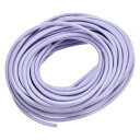 丸いレザーコード 長さ10m 3 mm おりものベルト 財布 バッグ 靴ひも DIY 工芸品 腕輪作り ライトパープル