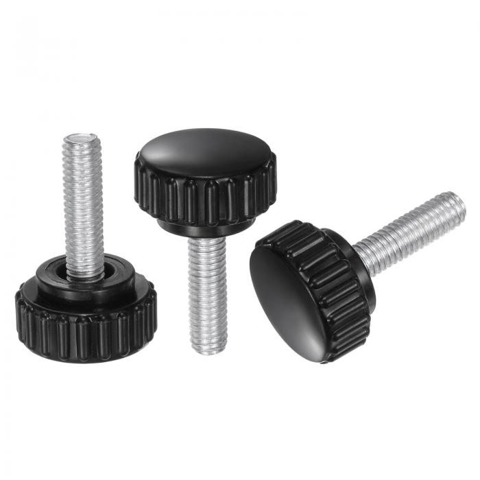 24個 ナツメヤシノブM6 x 20mmメススレッドクランピングスタッドノブサムスクリュー22mmプラスチックラ..