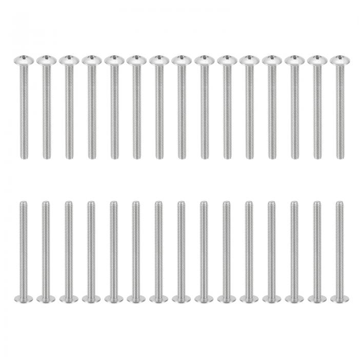 PATIKIL 8#-32x2" プラス トラス ヘッド ボルト ネジ 50個UNC プラス クロス 304ステンレス鋼ボルト粗..