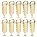 バッグサイドクリップバックル 7 mm 金属製 吊り下げ ハンドバッグストラップチェーンコネクター Dリング付き DIY財布クロスボディショルダー用 ライトゴー...