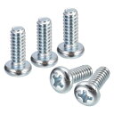 パンヘッドプラス機械ネジ 亜鉛メッキ 炭素鋼 十字頭ネジ 全ねじボルト #10-24x12.7mm 25個