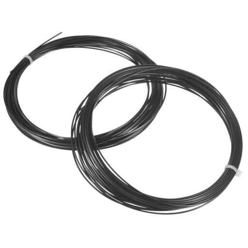 PATIKIL 16L 12.2M 1.25mm テニスストリング 2個 ハイスピン 六角テニスラケットストリング ポリエステル硬質糸 ブラック PATIKIL 16L 12.2M 1.25mm テニスストリング 2個 ハイスピン 六角テニスラケットストリング ポリエステル硬質糸 ブラック