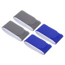 PATIKIL 45 cm x 5.5 cm スキーストラップファスナー 4個 調節可能なキャリアストラップ スキーラップ スキー用品 スキーとポール用 ブルー...