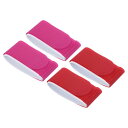 PATIKIL 45 cm x 5.5 cm スキーストラップファスナー 4個 調節可能なキャリアストラップ スキーラップ スキー用品 スキーとポール用 レッド...