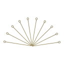 アイピン ジュエリーパーツアイピン 45 mm アイアンアイピン ジュエリー製作 DIYクラフト ネックレス ブレスレット ピアス用 21ゲージヘッドピン ブロ...