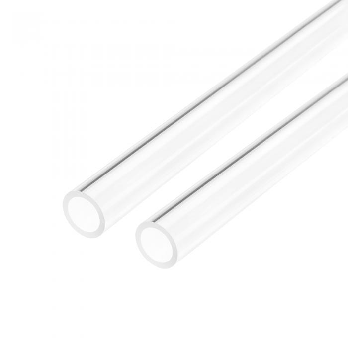 クリアリジッドアクリルパイプ 10.4 mm内径 x 14 mm外径 x 0.5 m 1.8 mm ウォールラウンドチューブチューブ 2個