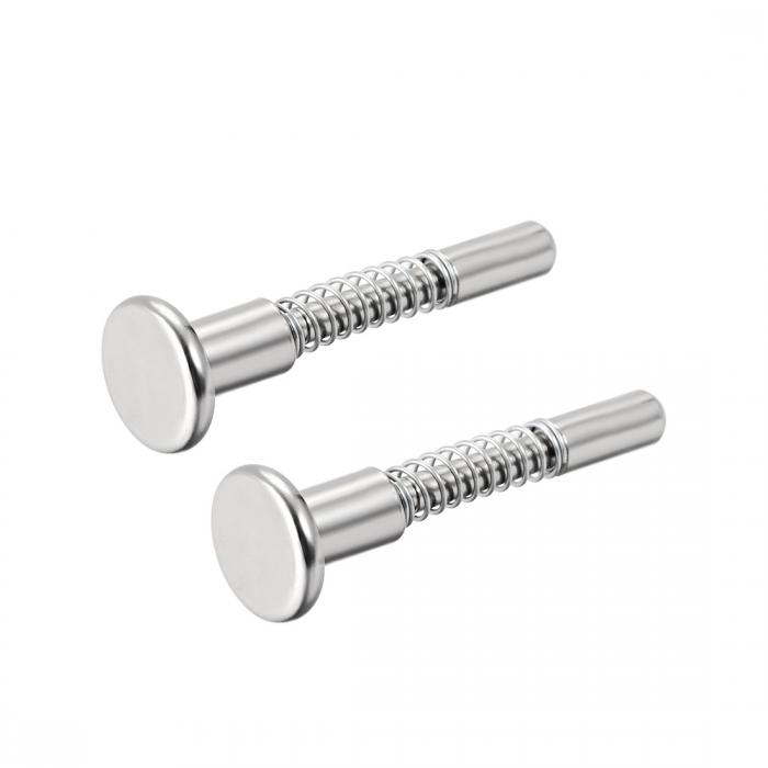 プランジャーラッチ ステンレス鋼 6mm径ヘッド 50mm さ ドアプランジャーラッチ スプリングラッチ 2個入り個