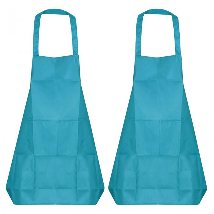 キッチン調理エプロン ポリエステルアートエプロン 陶器エプロン 防水 アーティスト絵画エプロン ポケ..