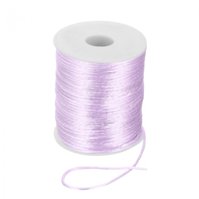 PATIKIL 2mm x 110ヤードのナイロンストリングコード、ビーズサテンストリング、結び目用コード、ツイ..