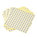 ラウンドナンバーステッカー 直径13 mm ナンバー 8 コートペーパー ラベル 15 シート 1980枚 ブラックのワード/ホワイトのバックグラウンド