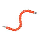 フレキシブルエクステンションドライバービットホルダー フレックスシャフト300 mm 六角6.35 mm オレンジ