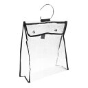 PATIKIL ハンドバッグダストバッグ クリア財布収納オーガナイザー PVC 防塵ハンドバッグカバー 透明財布プロテクター ブラックボーダー XL