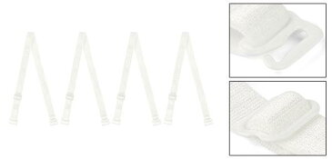 ソウテン ブラストラップ 肩ひも ブラストラップ 調節可能 弾性 女性用 ホワイト-1 幅10mm