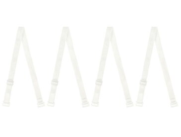 ソウテン ブラストラップ 肩ひも ブラストラップ 調節可能 弾性 女性用 ホワイト-1 幅10mm