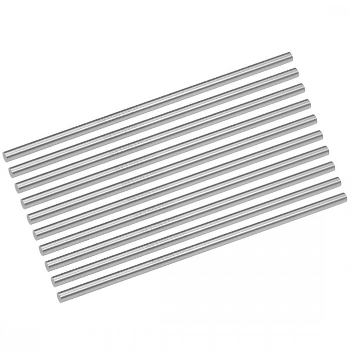 HSS旋盤丸棒 ラウンドバー ラウンドロッド ハイス鋼 直径5 mm グレー 10本入り