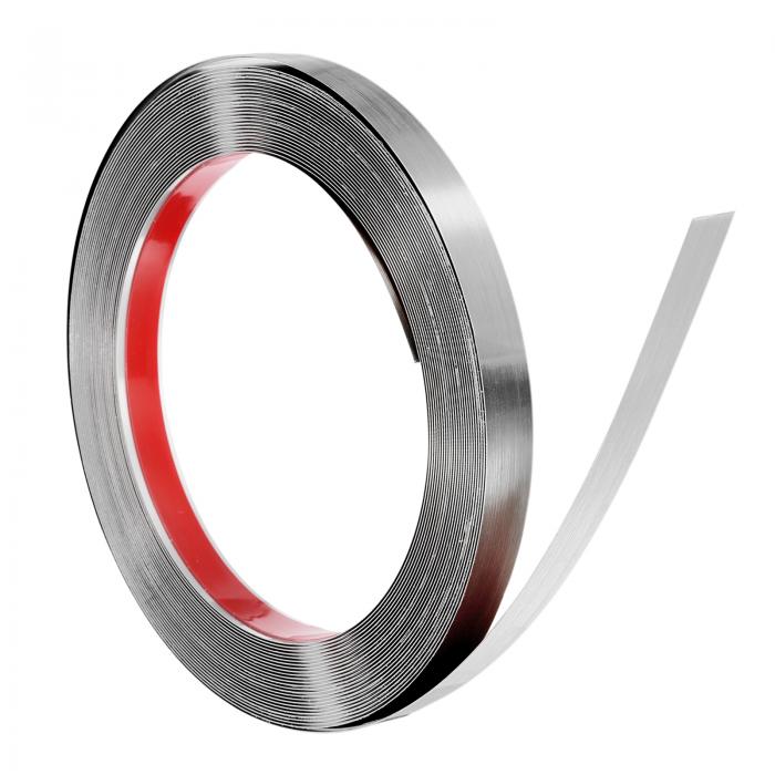 ステンレス製ウォールモールディングトリム 32.8フィート×0.6インチ パティ オ壁タイルミラーエッジ用 ..