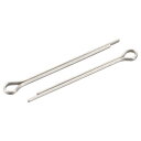 スプリットコッターピン 1mm x 16mm ステンレス鋼 クリップファスナーフィッティング 自動車 機械用 シルバートーン 30個入り(4)