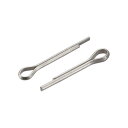 スプリットコッターピン 2mm x 12mm ステンレス鋼 クリップファスナーフィッティング 自動車 機械用 シルバートーン 30個入り