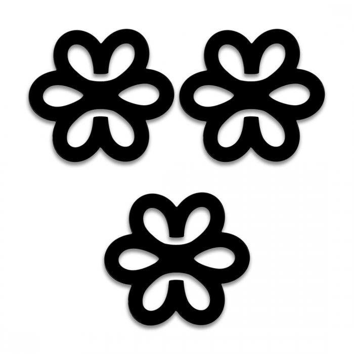 ブラ クリップ ブラストッパー ひも ズレ 防ぐ ブラストラップクリッパー 花の形 ブラック