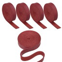 PATIKIL 10mm フラットレザーストラップ 1M 5ロール PUレザーストリップ 片面 DIY 工芸品作り ブレスレット 財布 ストラップ 宝石メイキン...