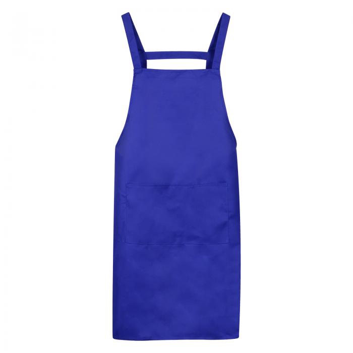 Hスタイルエプロン キッチン調理エプロン アーティストの絵画エプロン 2つポケット付き ホーム キッチン レストラン クラフト ガーデン クッキング用 ブルー