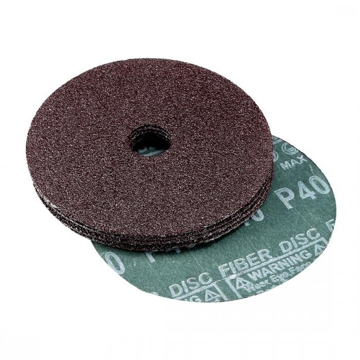 センターホール酸化アルミニウム繊維ディスク 125mmx16mm 40グリット 15パック入り