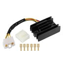 X AUTOHAUX 電圧レギュレータ整流器 交換 ATV Suzukiに対応 LT160E Quad Runner 160CC 1989-1992 金属 プラ...