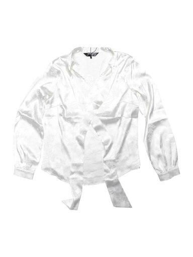 Allegra K ブラウス レディース 長袖 サテンブラウス リボン付き 水玉 シャツ オフィス カジュアル トップス 着痩せ 春秋 ボウタイブラウス エレガント 通勤 OL クリーミーホワイト M Allegra K ブラウス レディース 長袖 サテンブラウス リボン付き 水玉 シャツ オフィス カジュアル トップス 着痩せ 春秋 ボウタイブラウス エレガント 通勤 OL クリーミーホワイト M