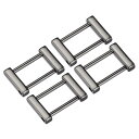 財布ストラップリング 金属 ねじ込み シャックル 交換用 バックル レザー バッグ クラフト DIY アクセサリー用 長さ28mm ダークグレー 4個
