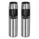 レザー用ホローパンチ2個セット 25mm丸穴パンチツール ベルトパンチャーカーボンスチール製 ウォッチベルトカット レザークラフト ゴム 紙 ファブリック プラ...