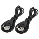USB AオスーDCオスケーブル DC電源コネクタ電源ソケットケーブル 2本入り プラスチック
