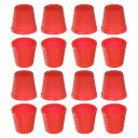 ミシンシンブル プラスチック製のシンブル フィンガープロテクター フィンガーシールド 指先キルティング クラフト刺繍アクセサリー DIY 手作業縫製ツール レッド 50個