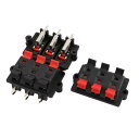 端子コネクタボード スピーカーソケットコネクタ スプリング式端子 WP6-3 6ポジション 6ターミナル 3個入り