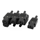 IEC 320 C13メスプラグ メタル製 ブラック AC 250V 10A 7個入り